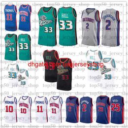 Basketball Jersey Grant 33 Hill Dennis 10 Rodman Isiah 11 Thomas Derrick 25 Rose Cade 2 Cunningham
