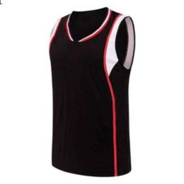 Maillot de basket-ball à rayures pour hommes, chemises de rue à manches courtes, noir, blanc, bleu, chemise de Sport, UBX67Z2002