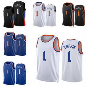 Basketball jersey Obi Toppin 2022-23 Nieuwe seizoen Men Jeugdstad jerseys op voorraad