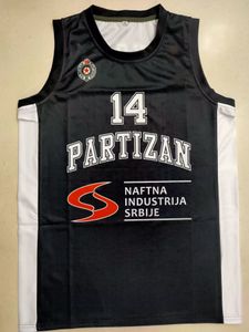 Basketball Jersey Partizan Mozzart Bet Belgrade # 14 Pekovic 2022-023 European Season Personnalisable Adultable