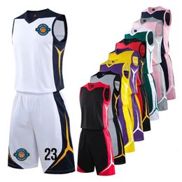 Ensemble de maillot de basket-ball pour hommes, personnalisé, vierge, vêtements de sport de haute qualité, uniformes d'entraînement pour collège, vêtements de sport 240122