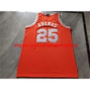 Basketbal Jersey Vintage #25 Gilbert Arenas High School Jerseys Agent Zero COLLEGE S-5xl aangepaste naam