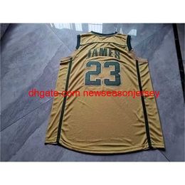 Maillot de basket Vintage Lebron The Original High School Legends Irish College S-5xl personnalisé n'importe quel nom