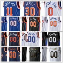 Maillots de basket-ball pour hommes 2 Miles McBride 55 Isaiah Hartenstein 23 Mitchell Robinson 13 Shake Milton DaQuan Jeffries Jericho Sims Jacob Toppin Mamadi Diakite imprimé