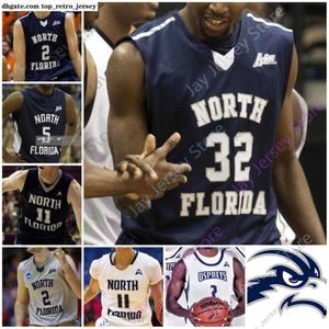 Maillots de basket-ball 2021 North Florida UNF Ospreys Basketball Jersey NCAA College Carter Hendricksen Garrett Sams Ivan Gandia-Rosa J.T.Escobar Wajid Aminu