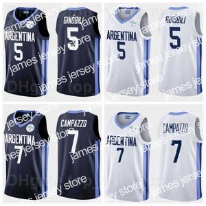 Maillots de basket-ball 2021 Maillot de basket-ball Tokyo Argentine 7 Facundo Campazzo 5 Manu Ginobili 4 Luis SCOLA 29 Patricio GARINO 14 Gabriel DECK 12 Marcos DELIA