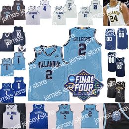 Jerseys de baloncesto 2022 Final Four 4 Villanova Wildcats Jersey Jersey NCAA College Collin Gillespie Jermaine Samuels Justin Moore Lowry Bryan Antoine