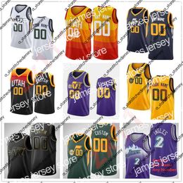 Basketbalshirts 2022 Gedrukt Donovan Mitchell Rudy Gobert Bojan Bogdanovic Mike Conley 00 Clarkson Joe Ingles Derrick 15 Favors Jersey City