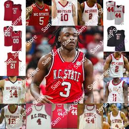 Maillots de basket-ball personnalisés NCAA NC State Wolfpack Basketball Jersey Dereon Seabron Casey Morsell Terquavion Smith Jericole Hellems Cam Hayes Allen Dowuona