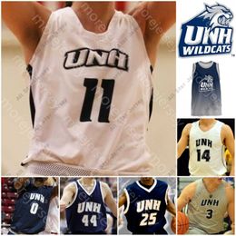 Basketballerseys Custom New Hampshire UNH Wildcats Basketball Jersey NCAA College Nick Guadarrama Sutherlin Martinez Hopkins Lester Maultsby Tchoukuiengo