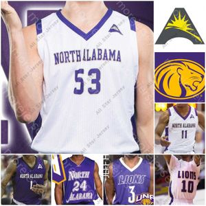 Basketbal jerseys Custom North Alabama Una Lions Basketball Jersey NCAA College Jamari Blackmon C.J. Brim Emanuel Littles Christian Agnew Mervin James