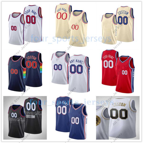 Jerseys de baloncesto impreso personalizado 2023 nuevas camisetas de baloncesto 1 Harden 12 Harris 21 Embiid 17 Tucker 30 Korkmaz 20 Niang 0 Maxey 22 Thybulle 11 Springer 18