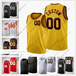 Maillots de basket-ball personnalisés imprimés 75e maillots de basket-ball de la nouvelle ville 2022 Collins Gallinari Bogdanovic Capela Wright Young Hunter Okongwu Williams rougeâtre