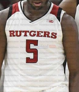 Basketball Jerseys Custom Rutgers Scarlet Knights College Basketball Jerseys 4 Mulcahy 5 Clifford Omoruyi 10 Montez Mathis 11 Mamadou Doucoure 1 Palmquist 21