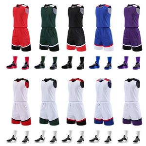 Basketball Jerseys Chien Carrier 301 Suites à double face Ensemble d'équipe de jeu adulte Jersey Men's Diy Imprimé Taille M-5XL