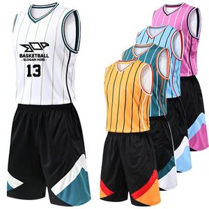 Jerseys de baloncesto Hombres niños Camisa y pantalones cortos de secado rápido y pantalones pantalones