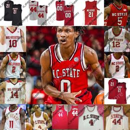Basketbal jerseys NC State Wolfpack Basketball Jersey NCAA College Dereon Seabron Casey Morsell Terquavion Smith Jericole Hellems Cam Hayes Thomas Allen Ebene