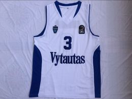 Maillots de basket-ball NCAA 3 LiAngelo Ball Vytautas Basketball Shirt 1 LaMelo Jersey Uniform All Stitched college Lituanie Prienu blanc