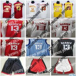 Basketbal jerseys NCAA College #13 Harden Basketball Jersey Red White Black Nieuw Blue Clyde 22 Drexler Hakeem 34 Olajuwon Tracy 1 McGrady