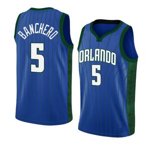 Maglie da basket Paolo Banchero Markelle Fultz Cole Anthony Franz Wagner Terrence Ross 2022-23 stagione blu città classica Maglia da uomo donna giovanile