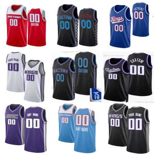 Basketbalshirts Sacramento''Kings''Custom Heren Dames 9 Kevin Huerter 22 Richaun Holmes 0 Malik Monk 3 Terence Davis 41 Trey Lyles