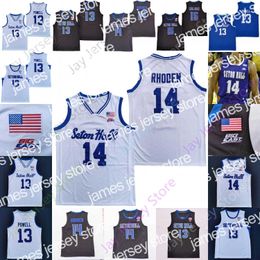 Camisetas de baloncesto Seton Hall Camiseta de baloncesto NCAA College Myles Powell Jared Rhoden Tray Jackson Bryce Aiken Myles Cale Tyrese Samuel Long Jamir Harris Mamu