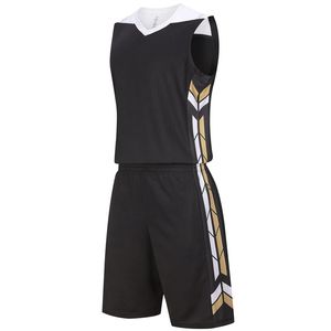 Jerseys de baloncesto traje universitario hombres uniformes deporte impresión sin mangas entrenamiento 2 unids camisa pantalones cortos transpirable conjunto personalizado 240325