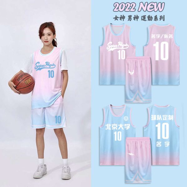 Les maillots de basket-ball conviennent au groupe masculin et aux femmes acheter des étudiants de formation sportive Match Match Match Uniform Imprime