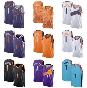 Devon Booker Basketbalshirts Kevin Durant seizoen 2023-24 zwart blauw wit Heren Dames Jeugd city jersey S-XXL 1 35