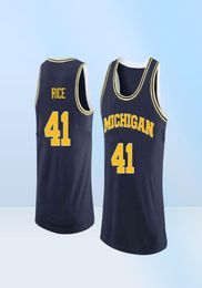 Basketbal Michigan Wolverines College 10 Tim Hardaway Jr Jersey 3 Trey Burke 5 Jalen Rose 1 Charles Matthews 2 Poole University T6372153