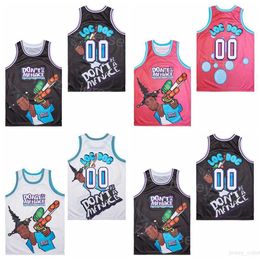 Basketbalfilm 00 Don't Be a Menace to South Central Jerseys Film Pullover Hiphop University voor sportfans Adempure puur katoen met pensioen zwart rood wit shirt