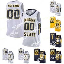 Basketball Nik1 NCAA Murray State Racers Basketball Jersey 25 Thomas 32 Darnell Cowart Noah Kamba 45 Jason Holliday Brion Sanchious Personnalisé