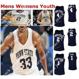 Basketball Nik1 NCAA Penn State Nittany Lions Maillot de basket-ball 15 Buttrick 2 Myles Dread 20 Taylor Nussbaum 21 John Harrar cousu sur mesure