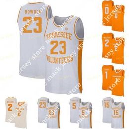 Baloncesto Nik1 Camiseta de baloncesto de voluntarios de Tennessee de la NCAA 24 Lucas Campbell 3 Drew Pember 32 D.J. Burns 33 Zach Kent Brock Jancek personalizado