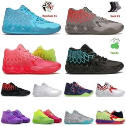 Chaussures de basket-ball Og 1 Designer Lamelo Ball Chaussures de basket-ball Mb.01 Grande taille 12 Rock Ridge Rouge Rick Morty City Blast Hommes Tennis