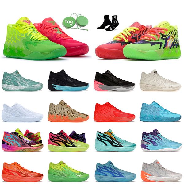 Zapato de baloncesto Lamelo Ball Shoes MB 0.1 0.2 Moda Hombres Queen City Fade Supernova Rick y Morty Adventures Honeycomb Mocasines para hombre Zapatillas deportivas Zapatillas de deporte Tamaño grande 12