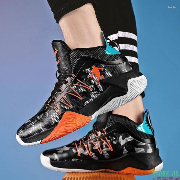 Chaussures de basket-ball pour hommes et adolescents, baskets de Sport respirantes à coussin antidérapant, d'entraînement de gymnastique, grande taille, 2024
