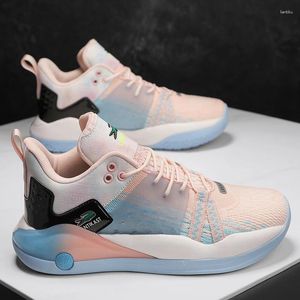 Basketbalschoenen 2024 Lente Paar Casual Modeversie Hoge kwaliteit heren synthetisch leer Mesh ademend