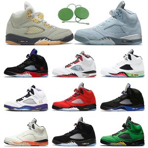 Chaussures de basket-ball 5 5s Baskets Jade Horizon Bluebird Quai 54 brisé Backboard Racer Bleu Raging Bull Oregon Alternate Bel Sports Sneakers en plein air