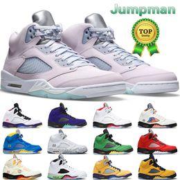 Chaussures de basket-ball 5S Jumpman 5 Retro Hommes Camo Top 3 Voile Blanc Ciment Oregon Blue Bird International Alternate Raging Flight Hommes Entraîneur Sport Baskets