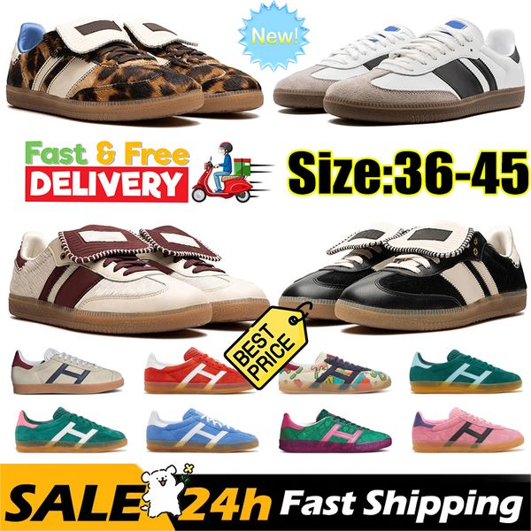 2024 Originals Vegan Adv Platform Shoes Men Mujeres Diseñador OG Capera informal Goma Veet Verde Men Azul para hombres Sambabas zapatillas de deporte al aire libre Sports Sports