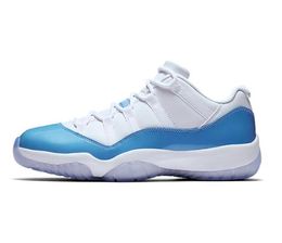 Scarpe da Basket Air 11 Low UNC Carolina Blue Retro GS Sneakers 528896-106