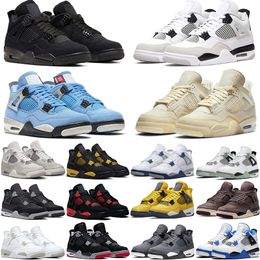 Sapatos de basquete Gato Preto Pinho Verde Militar Preto Olive Thunder Meia-noite Marinha Espuma Marinha Universidade Azul Vela Branco Oreo Puro Dinheiro Homens Mulheres Esportes Sapatilhas