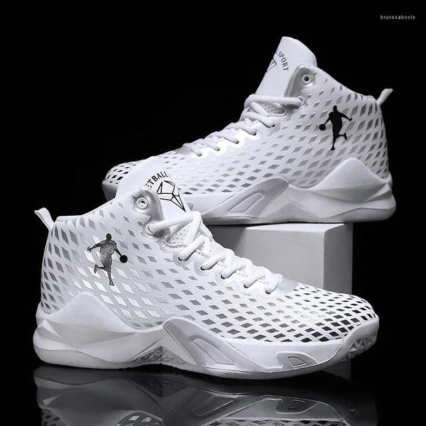 Chaussures de basket-ball Marque Mens Boys High-Top Sneakers décontractés Tennis Breffable Femmes Foftfary Not Slip Youth Sports