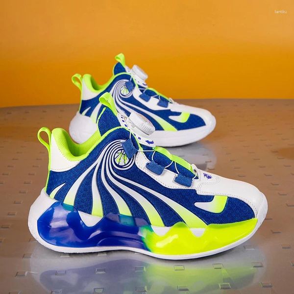 Chaussures de basket-ball pour garçons pour garçons Runnable Running Sneakers Girls Lightweight Fashion Sports Daily Kids Casual Shoe