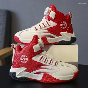 Chaussures de basket-ball pour enfants, baskets montantes, décontractées, antidérapantes, à la mode, entraînement pour enfants