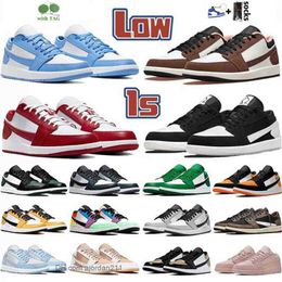 Chaussures de basket-ball Jump Man 1 Hommes 1S Baskets de sport Baskets de sport Reverse Dark Mocha Fragment Blanc Tan Camo Wolf Gris Peinture Drip Royal