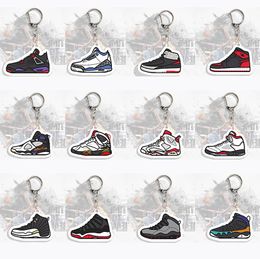 Basketball Shoes Keychain Fashion Sport & Celebrity Figure Cartoon Plane Backpack Pendant Handbag Key Chain for Fans Memorabilia Gifts