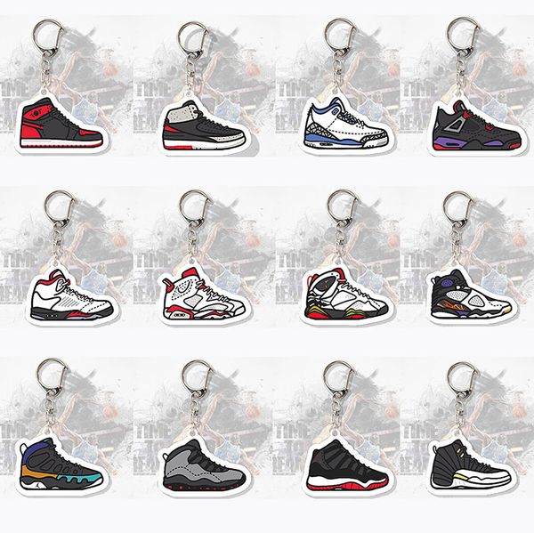 Chaussures de basket-ball porte-clés mode Sport célébrité Figure voiture sac pendentif accessoires sac à main porte-clés étudiant cadeaux pour les fans souvenirs