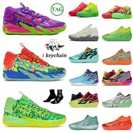 Basketbalschoenen MB.03 Lamelo Ball Outdoors sneakers MB.02 MB.01 dames Heren Rick en Morty Lunar New Year Jade Honeycomb Black Sunset Glow melo ball sneakers maat 36-46